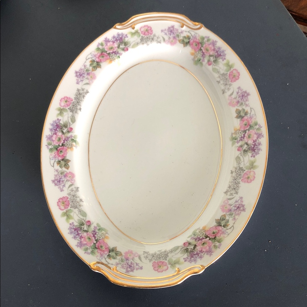 NORITAKE JAPAN 1950’s ROSSLINE 5147 LARGE OVAL SERVING PLATTER